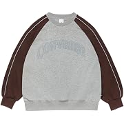 Converse(コンバース) トレーナー COLOR BLOCK SWEAT CREW TOP レディース HEATHER GRAY Lサイズ