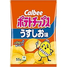 【42%OFF+100円OFF】【1,435円】 カルビー ポテトチップス うすしお味 55g×16袋