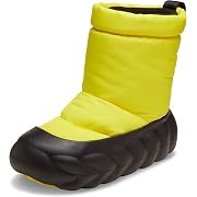 【ポイント83%還元】Crocs(クロックス) オーバーパフ ブーツファッションブーツ サイバーイエロー レディース 22.0cm