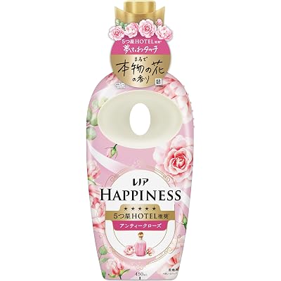 【5つ星ホテル推奨】レノア ハピネス 夢ふわタッチ 柔軟剤 アンティークローズの香り 本体 450mL 税込197円 プライム会員送料無料