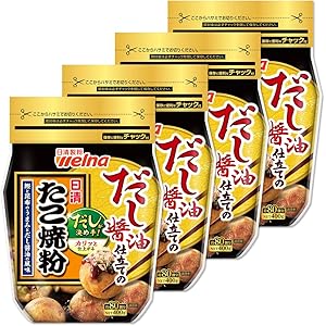【45%OFF】【869円】 日清製粉ウェルナ だし醤油仕立てのたこ焼粉 400g×4袋