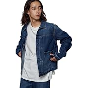 EDWIN(エドウィン) デニムジャケット EQT011 メンズ ダークブルー Lサイズ