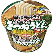 日清食品 日清デカうま きつねうどんだし濃いめ カップ麺 106g×12個