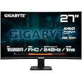 GIGABYTE GS27FC2 － 27インチ 湾曲1500R FHD 240Hzゲーミングディスプレイが13,980円送料無料