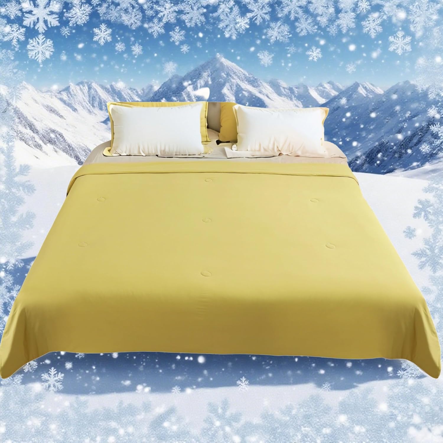 【5%OFF+ポイント46%】【実質772円】 YAKEE 接触冷感 ひんやり さらさら 洗える 夏用掛け布団 140×190cm
