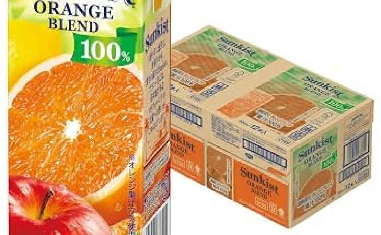 【1,564円】サンキスト 100％ オレンジブレンド 紙パック ジュース 200ml 24本