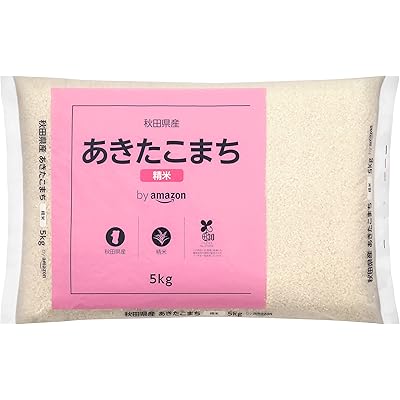 【15%OFF】【精米】by Amazon 秋田県産 あきたこまち 精米 5kg 令和7年産 送料込3,150円(おトク便3種で2,975円)