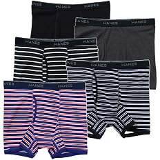 【41%OFF】【1,493円（定期便1,344円）】 Hanes 抗菌防臭 前開き ボクサーパンツ 5枚組
