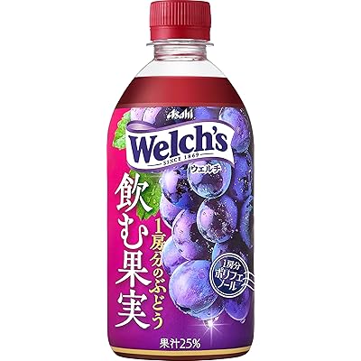【20%OFF】アサヒ Welch's 飲む果実 1房分のぶどう 470ml×24本 送料込1,975円(82.3円/本)