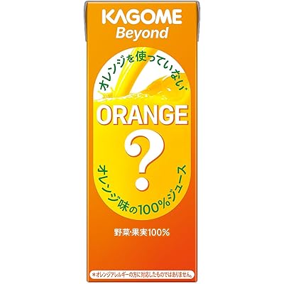 【20%OFF】カゴメBeyond オレンジを使っていないオレンジ味の100％ジュース 195ml×24本 送料込1,583円(66.0円/本)