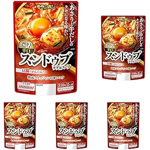 【48%OFF】【1,130円】 モランボン スンドゥブチゲ用スープ 濃厚辛口 330g×5個