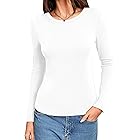 【160円】 Amazon Haul レディース クルーネック ソフトストレッチ リブ編み 長袖トップス 【送料無料】