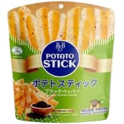 B&B ポテトスティック ブラックペッパー(黒胡椒味）40gx30個