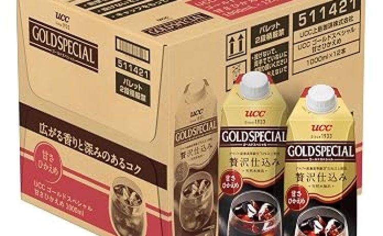 【2,543円】ゴールドスペシャル UCC アイスコーヒー 甘さひかえめ 1000ml×12本