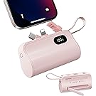 【67%OFF】【999円】 sakpeak 小型 20W PD急速充電 タイプC & Lightingコネクターケーブル内蔵 5000mAh パススルー充電対応 モバイルバッテリー