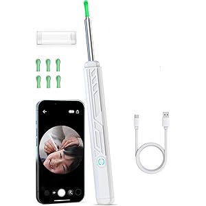 【833円】 Mahousky USB充電式 iphone＆Android対応 500万画素 1080P 3.5mm超小型レンズ イヤースコープ