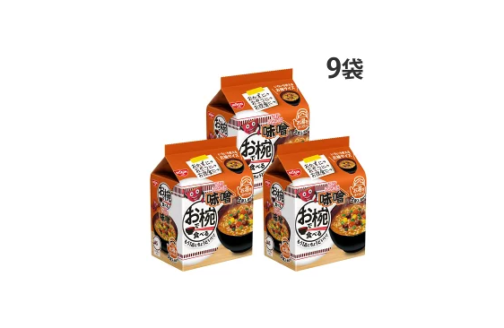訳あり  日清食品 お椀で食べる カップヌードル 味噌 3食入×9袋