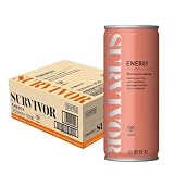 【定期おトク便5%OFF！】SURVIVOR サバイバー エナジードリンク 缶 ぶどう糖 入り 250ml × 30本が2,134円（71.1円/本）