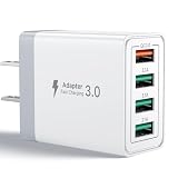 Aioneus 4ポート 合計40W QC3.0 急速充電 & PSE認証済みUSB充電器が898円