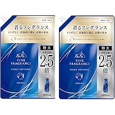 【プライムデー】【44%OFF】【1,716円】 ファーファ ファインフレグランス 柔軟剤 オム クリスタルムスクの香り 詰替 大容量 1400ml×2個