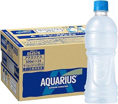 【29%OFF】【本日限定】コカ・コーラ アクエリアス ラベルレス 500ml×24本 アイソトニック飲料 送料込1,633円(68.0円/本)【冷凍兼用】