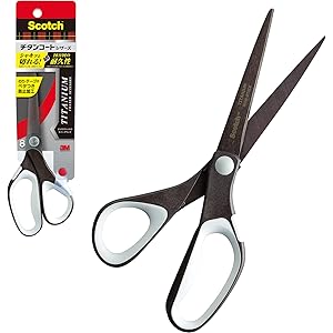 【10万回切れる】3M スコッチ ベタつき防止加工 高耐久はさみ チタンコートシザーズ 1468 刃渡り85mm 送料込785円【百均とは全然違う】