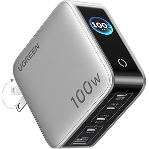 【タイムセール】【5,681円】 UGREEN 100W 充電器 5ポート(USB-C×4+USB-A×1) PD/PPS/QC4+/SCP規格対応 【送料無料】