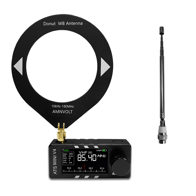 AMNVOLT V4 ATS Mini SI4732 － 小型オールバンドラジオ受信機が$35.99～$39.99