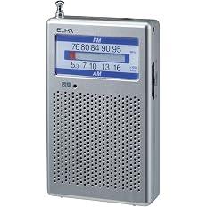 【51%OFF】【744円】 エルパ AM/FMポケットラジオ ER-P60F