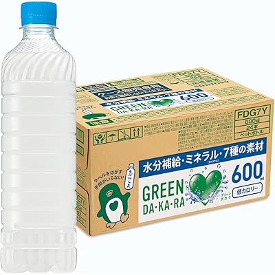 【15%OFF】【冷凍もOK】サントリー GREEN DA・KA・RA ラベルレス スポーツドリンク 冷凍兼用 600ml×24本 送料込1,613円(67.2円/本)