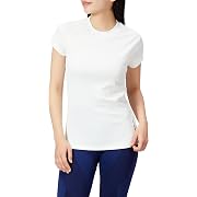 【5%OFF】new balance(ニューバランス)Transform パーフェクトリブショートスリーブTシャツ レディース  ホワイト Mサイズ