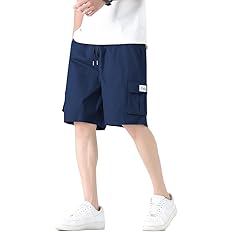 【66%OFF】【999円】 FUZHIHUA メンズ 5分丈 ゆったり 無地 カーゴパンツ