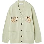 【ポイント11%還元】gelato pique(ジェラート ピケ)HOMMEsleeping cat JQD カーディガン メンズ MNT Lサイズ