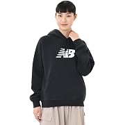 【10%OFF】new balance(ニューバランス)Sport フリースロゴフーディ 裏起毛 レディース ブラック Sサイズ