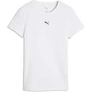 【ポイント35%還元】PUMA(プーマ) ESS キャット ロゴ Tシャツ レディース ホワイト Sサイズ