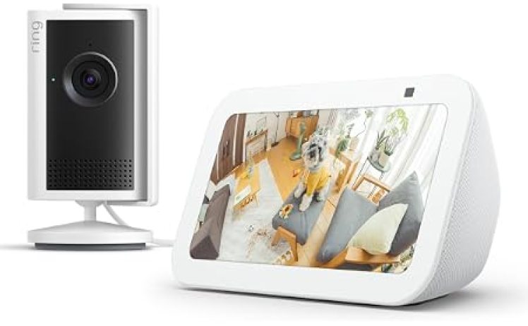 【6,980円】Echo Show 5 スマートディスプレイ with Alexa + 屋内用カメラ Ring Indoor Cam Plus