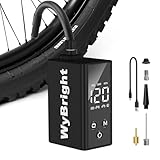 【50%OFF！】WyBright 電動ポンプ 120PSI 米式仏式英式バルブ対応 収納袋付きが5,490円送料無料