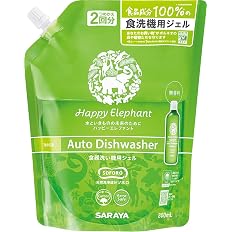 【41%OFF】【620円（定期便558円）】 サラヤ ハッピーエレファント 食器洗い機用ジェル 詰替 800ml