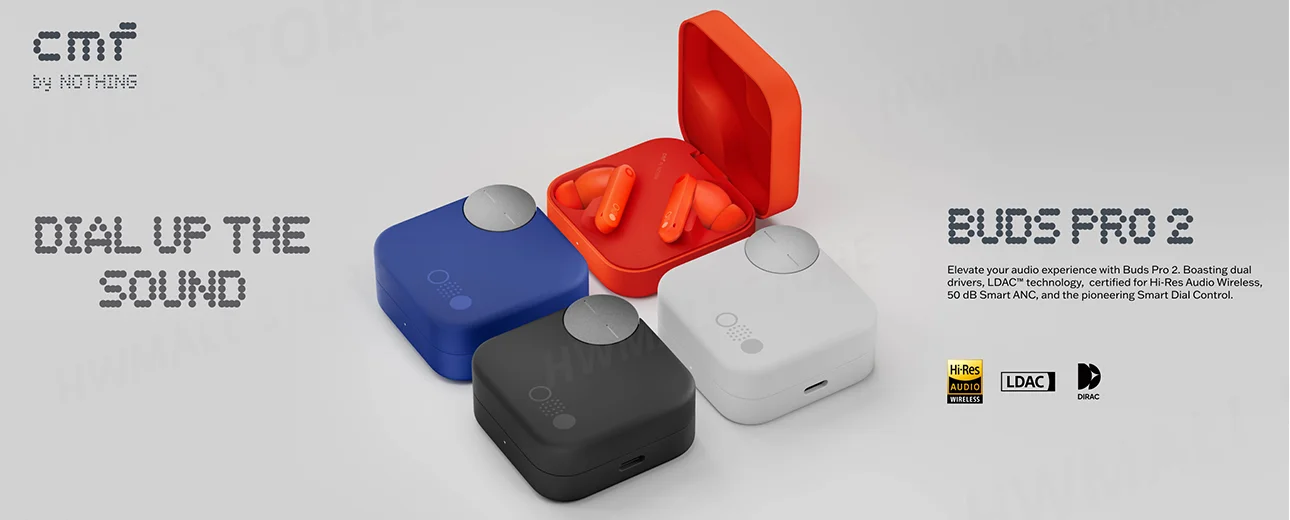 Nothing CMF Buds Pro 2 － ハイブリッドアクティブノイズキャンセリングヘッドホンが$39.11送料無料