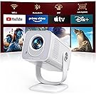 【65%OFF】【3,499円】 TOPTRO Android TV搭載 短距離投影 30000LM 270°回転スタンド 高輝度1080P&4K対応 WIFI6&Bluetooth5.4 自動台形補正 プロジェクター