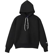 【ポイント57%還元】Champion(チャンピオン) フーデッドスウェットシャツ レディース ブラック Lサイズ