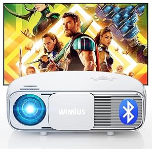 【50%OFF】【2,999円】 WiMiUS 高輝度600ANSIルーメン 5G&2.4G Bluetooth 4K対応 1080PフルHD プロジェクター