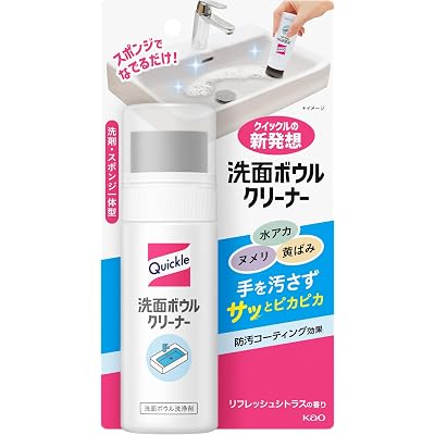 【31%OFF】クイックル 洗面ボウルクリーナー 本体100ml 3点で税込1,123円(374.3円/個) プライム会員送料無料