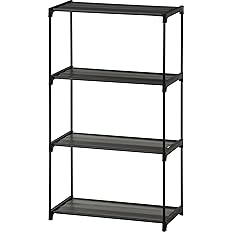 【44%OFF】【737円】 不二貿易 オープンラック シェルフ 4段 収納棚 幅54.5×奥行30×高さ93cm