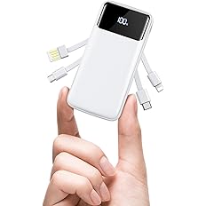 【42%OFF】【1,234円】 OHOVIV 20000mAh 4種ケーブル内蔵 モバイルバッテリー