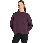 new balance(ニューバランス)Seasonal Stacked Logo フレンチテリークルー レディース プラムブラウン Sサイズ