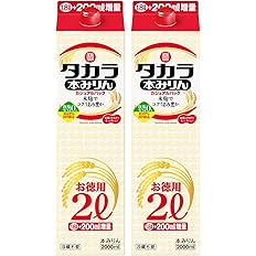 【プライムデー】【40%OFF】【1,898円】 宝酒造 本みりん 豊かなコクとうまみ 国内醸造100% カジュアルパック 2000ml×2本