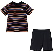 THE NORTH FACE(ザノースフェイス)トドラーショートスリーブボーダーテントティー&ショート キッズ 110サイズ