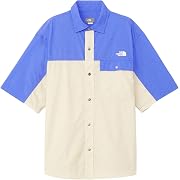 【ポイント16%還元】THE NORTH FACE(ザノースフェイス) ショートスリーブヌプシシャツ メンズ グラベル/ソーラーブルー Sサイズ