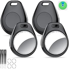 【53%OFF】【949円】 Tukio 紛失防止タグ MFI認証 電池交換可能 スマートトラッカー キーホルダー付きソフトシリコンカバー＆ナイロンストラップ付き 4点セット